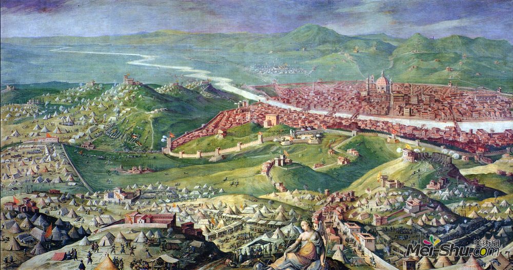 乔治·瓦萨里(Giorgio Vasari)高清作品《1530次围攻佛罗伦萨的弗雷斯科》