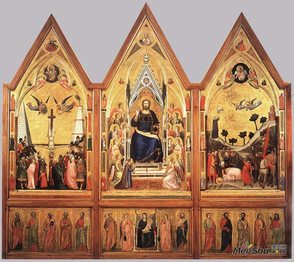 乔托·迪·邦多内(Giotto)高清作品《The Stefaneschi Triptych》