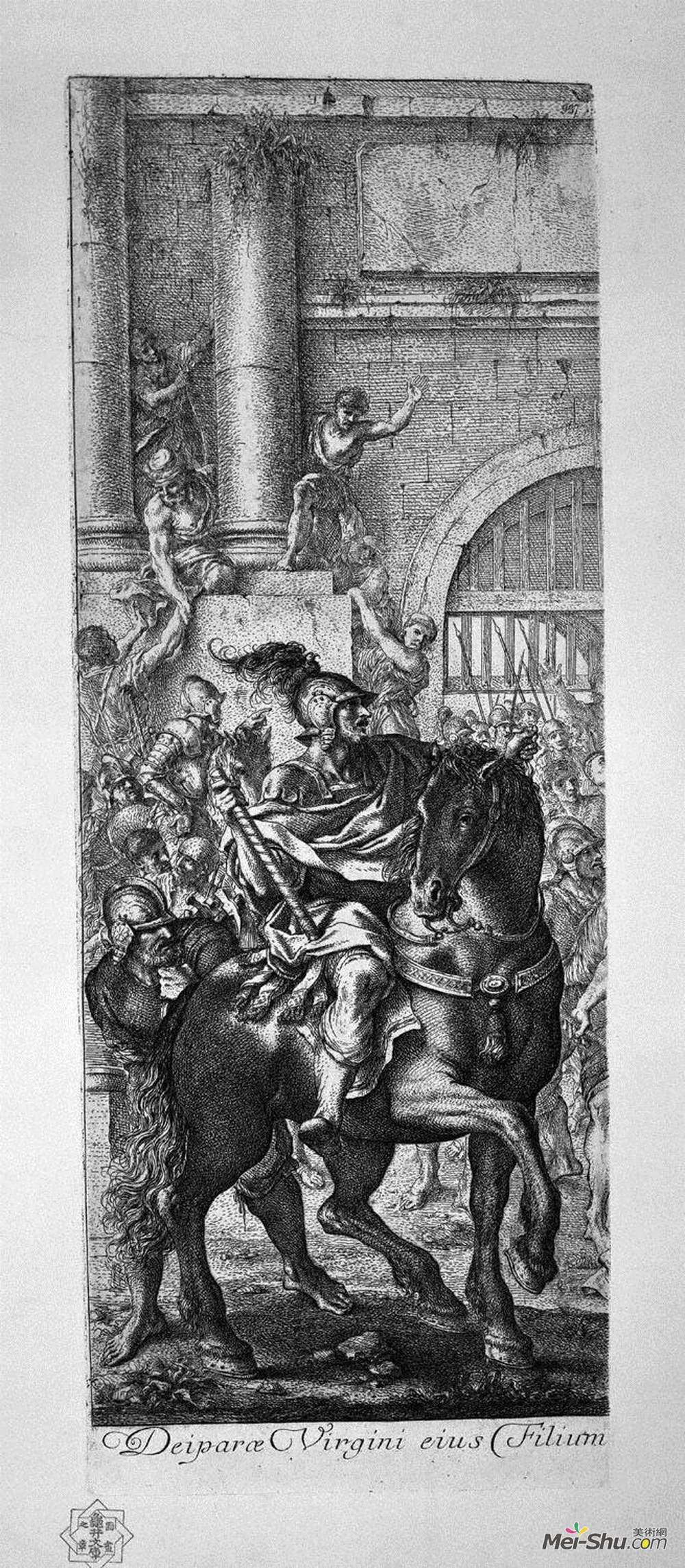 乔瓦尼·巴蒂斯塔·皮拉内西(Giovanni Battista Piranesi)高清作品《Jesus carried to Calvary》