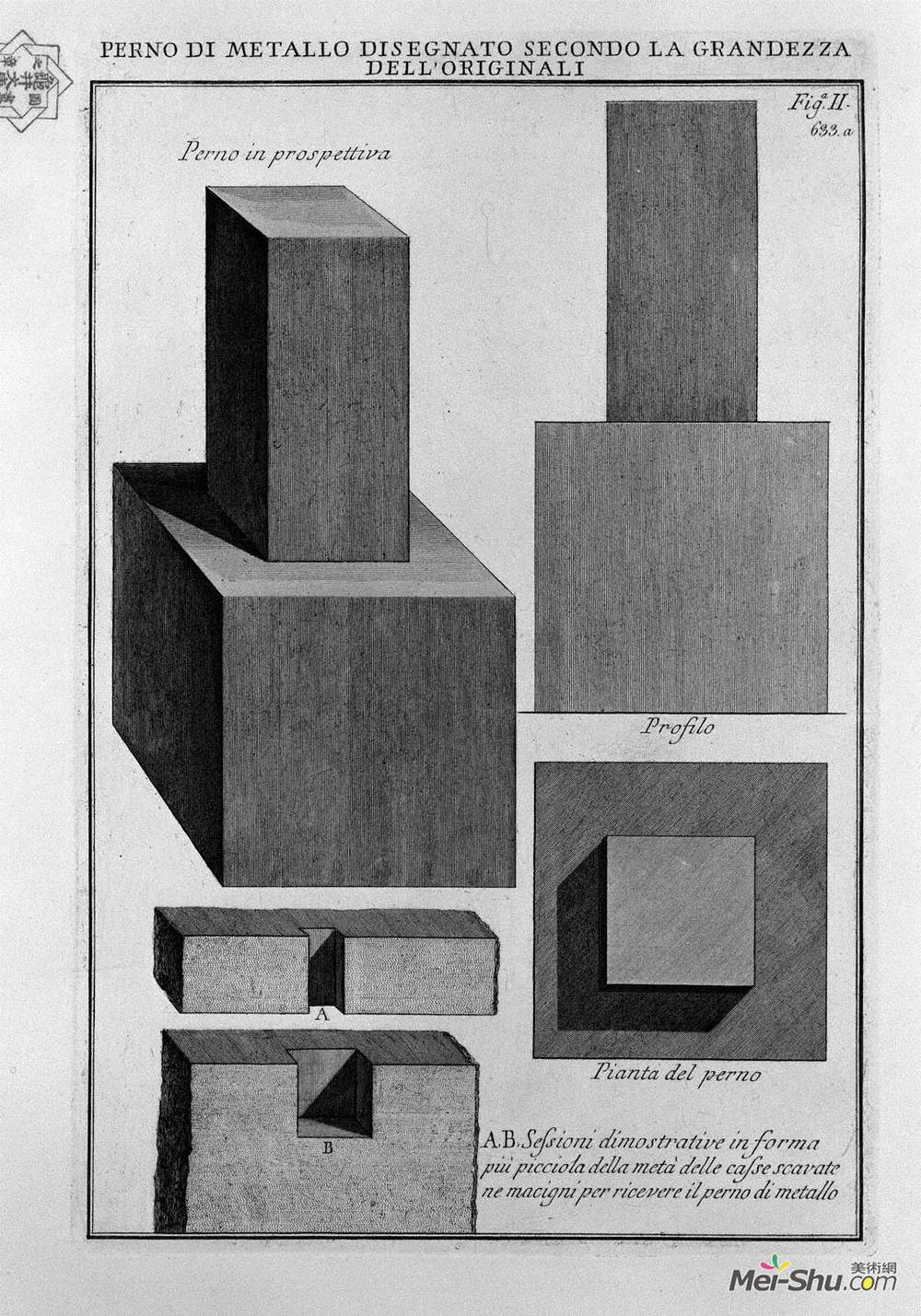 乔瓦尼·巴蒂斯塔·皮拉内西(Giovanni Battista Piranesi)高清作品《房间里的金属销》
