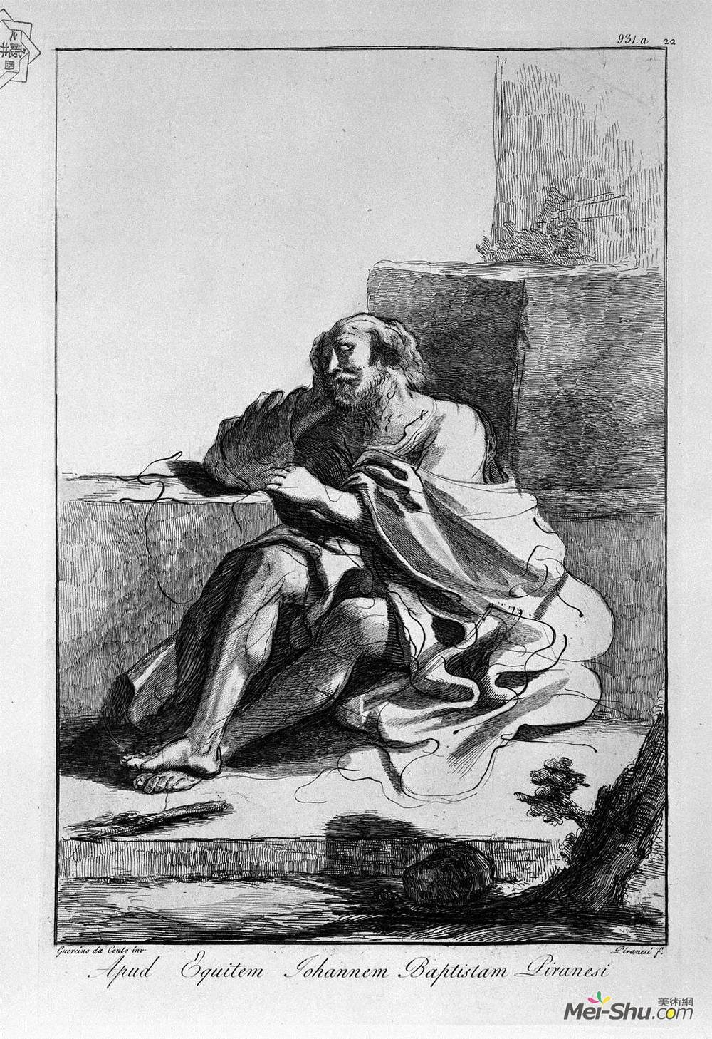 乔瓦尼·巴蒂斯塔·皮拉内西(Giovanni Battista Piranesi)高清作品《睡老头》