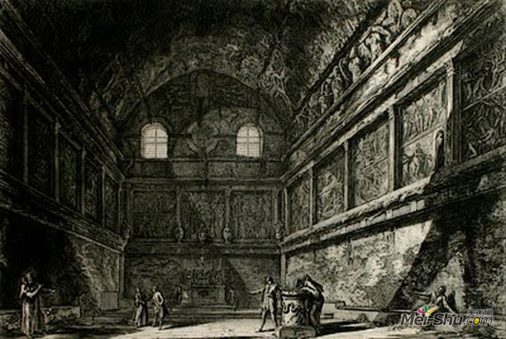 乔瓦尼·巴蒂斯塔·皮拉内西(Giovanni Battista Piranesi)高清作品《谷神庙和福斯蒂纳》