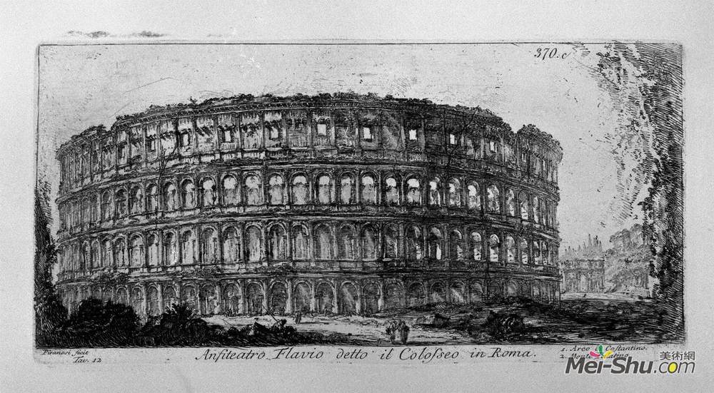 乔瓦尼·巴蒂斯塔·皮拉内西(Giovanni Battista Piranesi)高清作品《朱庇特神庙雷鸣与康科德神殿》