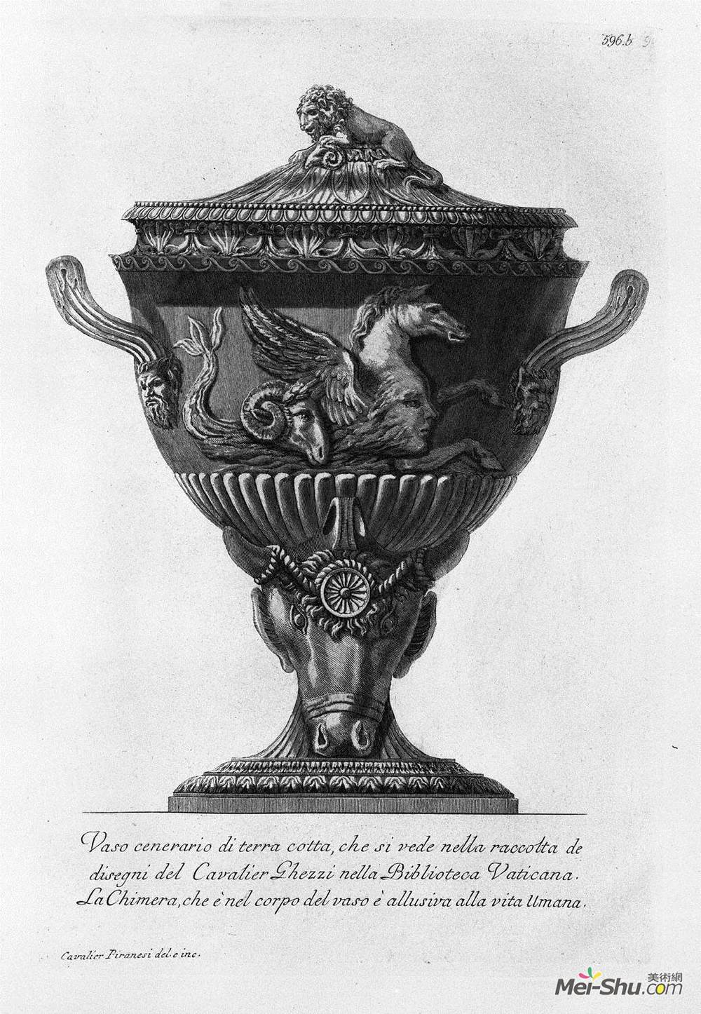 乔瓦尼·巴蒂斯塔·皮拉内西(Giovanni Battista Piranesi)高清作品《你在图集中看到的陶器瓮花瓶》