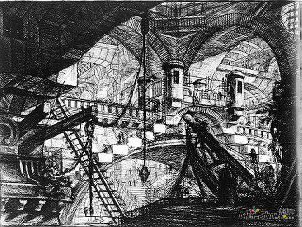乔瓦尼·巴蒂斯塔·皮拉内西(Giovanni Battista Piranesi)高清作品《囚室》