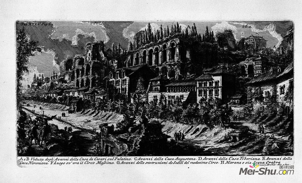 乔瓦尼·巴蒂斯塔·皮拉内西(Giovanni Battista Piranesi)高清作品《The Roman antiquities, t. 1, Plate XXXV》