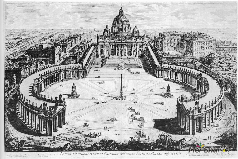 乔瓦尼·巴蒂斯塔·皮拉内西(Giovanni Battista Piranesi)高清作品《罗马罗马》