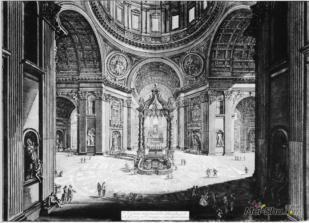 乔瓦尼·巴蒂斯塔·皮拉内西(Giovanni Battista Piranesi)高清作品《罗马罗马》