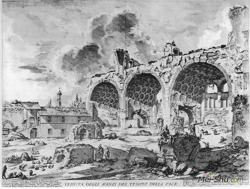 乔瓦尼·巴蒂斯塔·皮拉内西(Giovanni Battista Piranesi)高清作品《罗马罗马》
