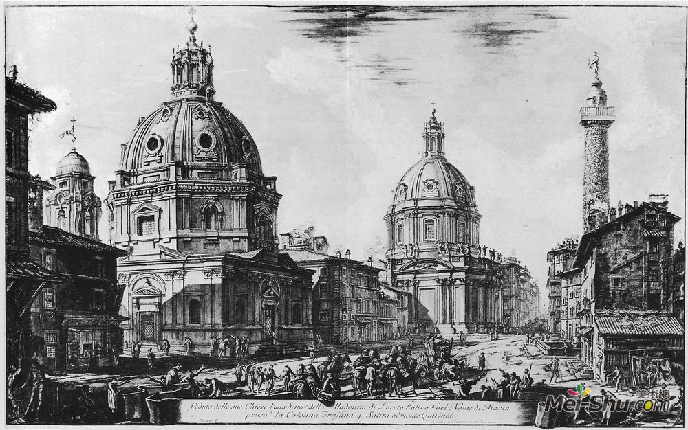 乔瓦尼·巴蒂斯塔·皮拉内西(Giovanni Battista Piranesi)高清作品《罗马罗马》