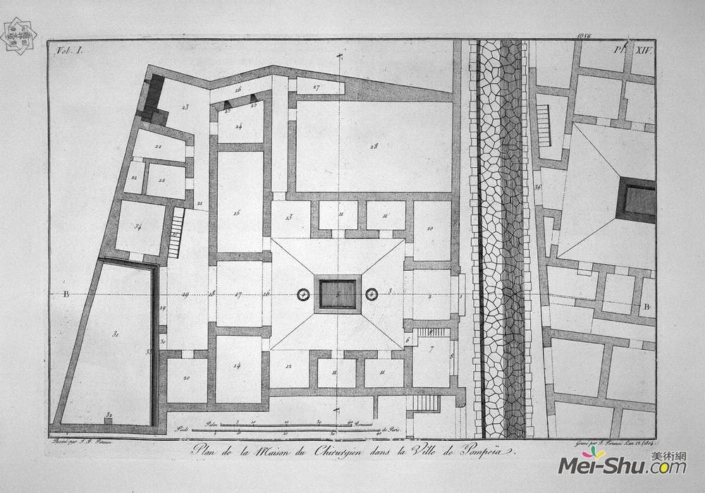 乔瓦尼·巴蒂斯塔·皮拉内西(Giovanni Battista Piranesi)高清作品《查看所有的商店在道路的左边和右边》