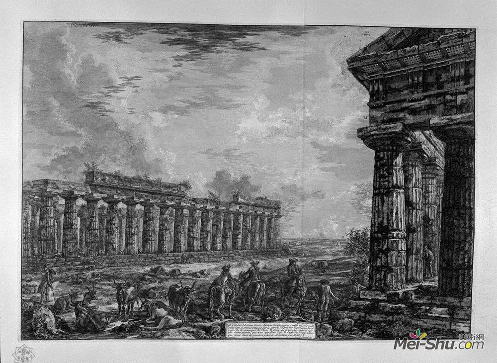 乔瓦尼·巴蒂斯塔·皮拉内西(Giovanni Battista Piranesi)高清作品《十八边柱视图》