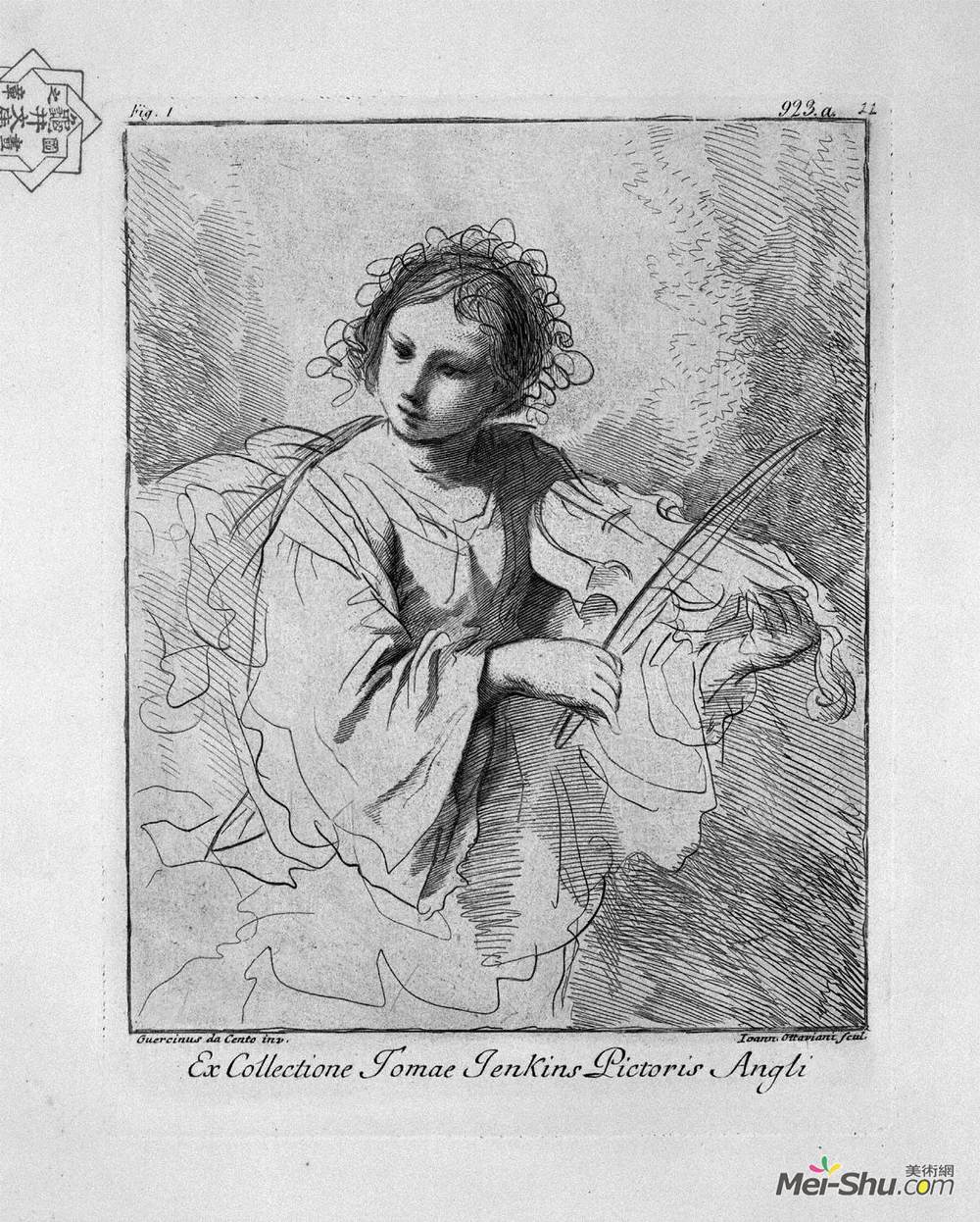 乔瓦尼·巴蒂斯塔·皮拉内西(Giovanni Battista Piranesi)高清作品《拉小提琴的年轻女子》