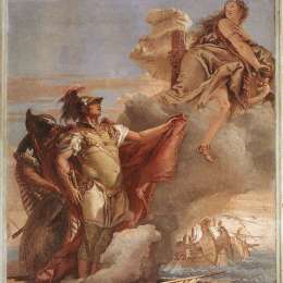 乔万尼·巴蒂斯塔·提埃波罗(Giovanni Battista Tiepolo)高清作品:Venuss Farewell to Aeneas, from the Room of the Aen