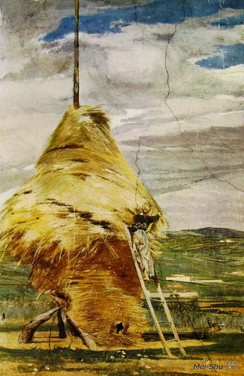 乔瓦尼·波尔蒂尼(Giovanni Boldini)高清作品《干草堆》