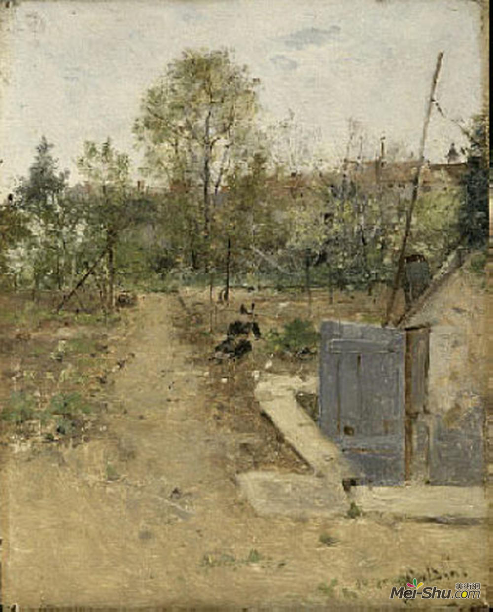 乔瓦尼·波尔蒂尼(Giovanni Boldini)高清作品《在花园里》