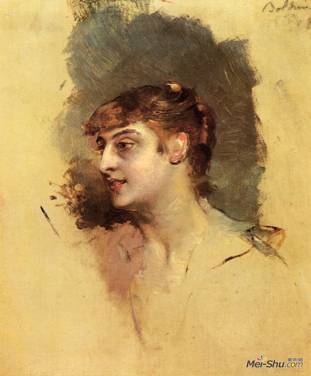 乔瓦尼·波尔蒂尼(Giovanni Boldini)高清作品《淑女画像》