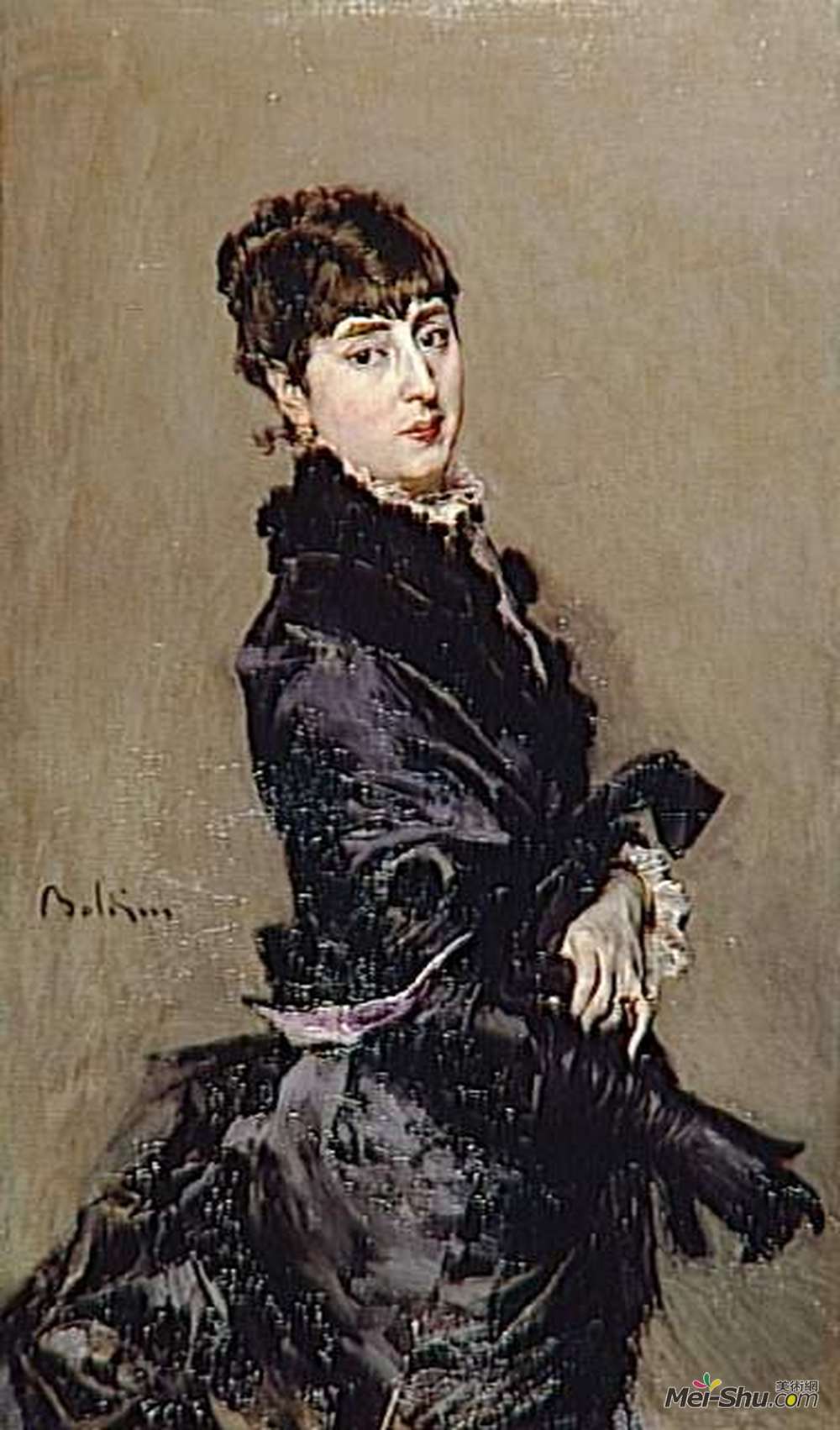 乔瓦尼·波尔蒂尼(Giovanni Boldini)高清作品《塞西莉亚德马德佐》