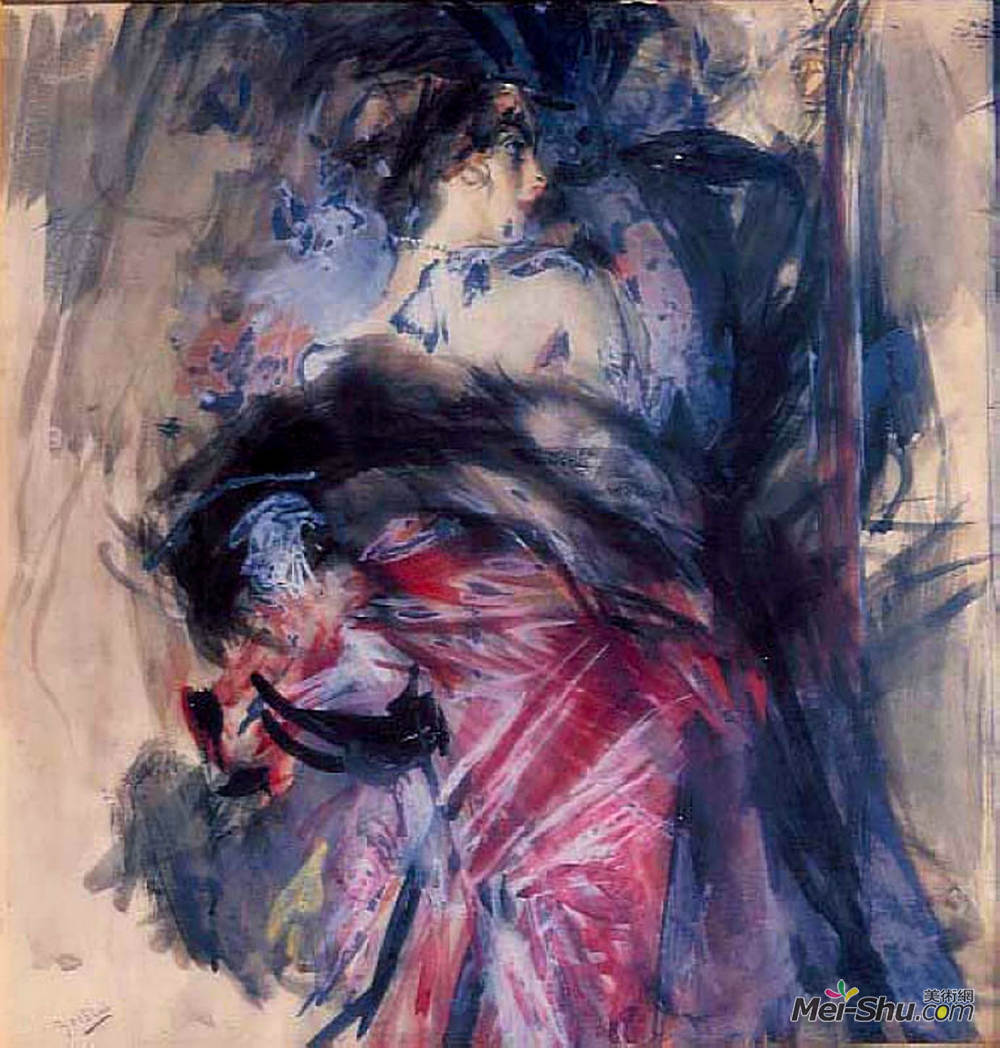 乔瓦尼·波尔蒂尼(Giovanni Boldini)高清作品《长廊》