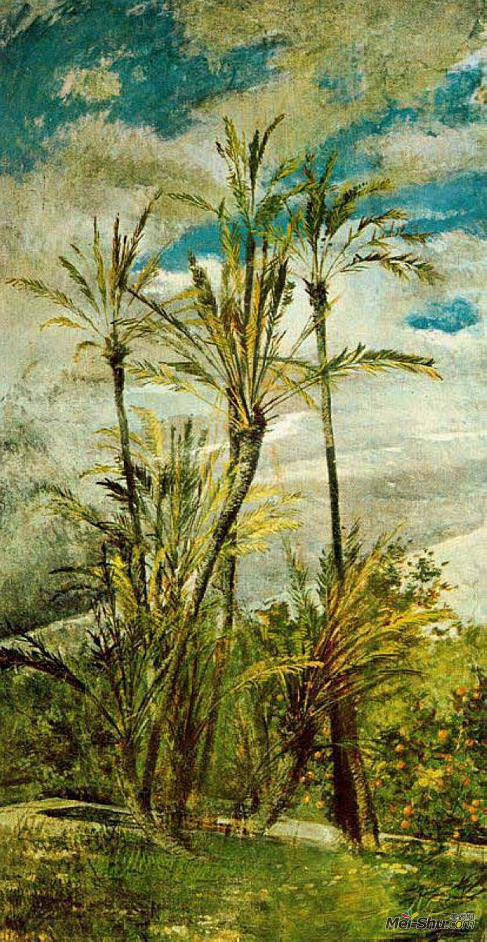 乔瓦尼·波尔蒂尼(Giovanni Boldini)高清作品《壁画的壁画》