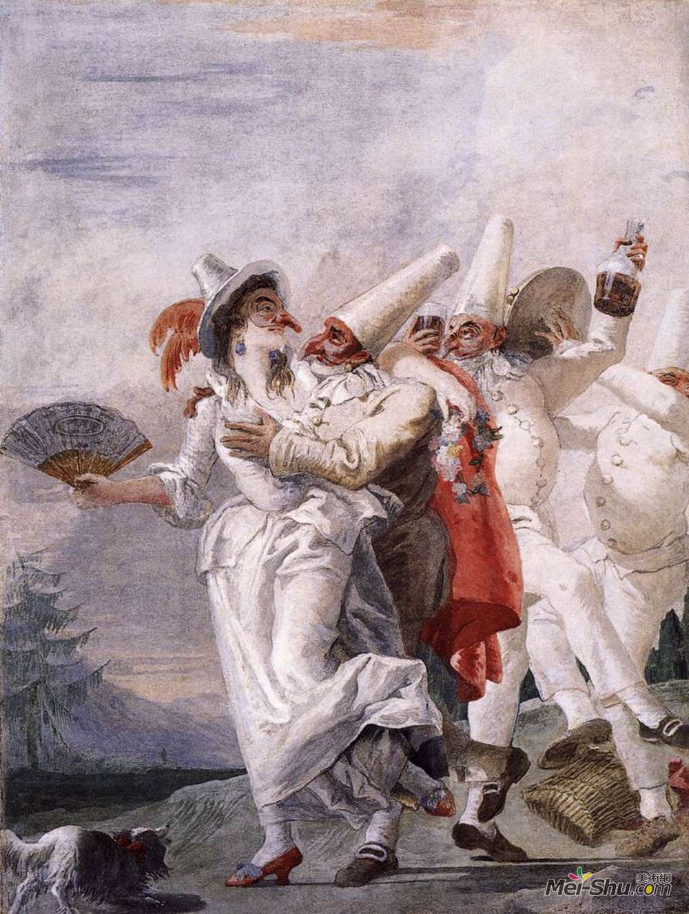 乔万尼·多米尼克·提埃波罗(Giovanni Domenico Tiepolo)高清作品《普氏菌》