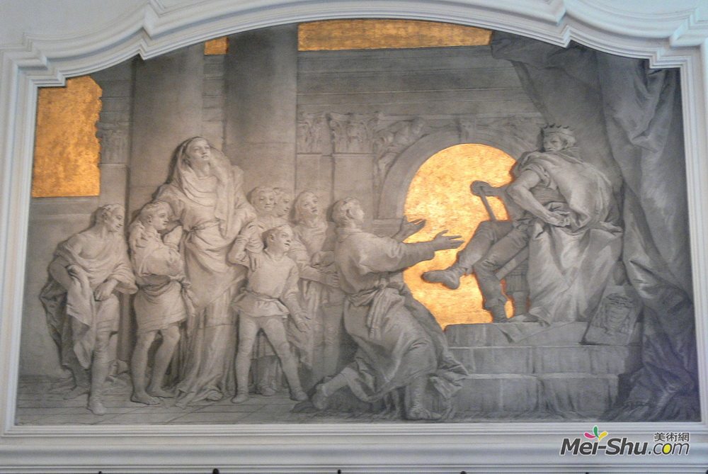 乔万尼·多米尼克·提埃波罗(Giovanni Domenico Tiepolo)高清作品《安提克被判为七个马卡比兄弟》