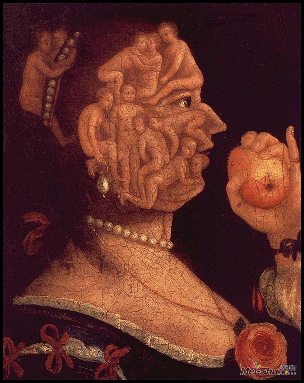 朱塞佩·阿沁波尔多(Giuseppe Arcimboldo)高清作品《夏娃肖像》