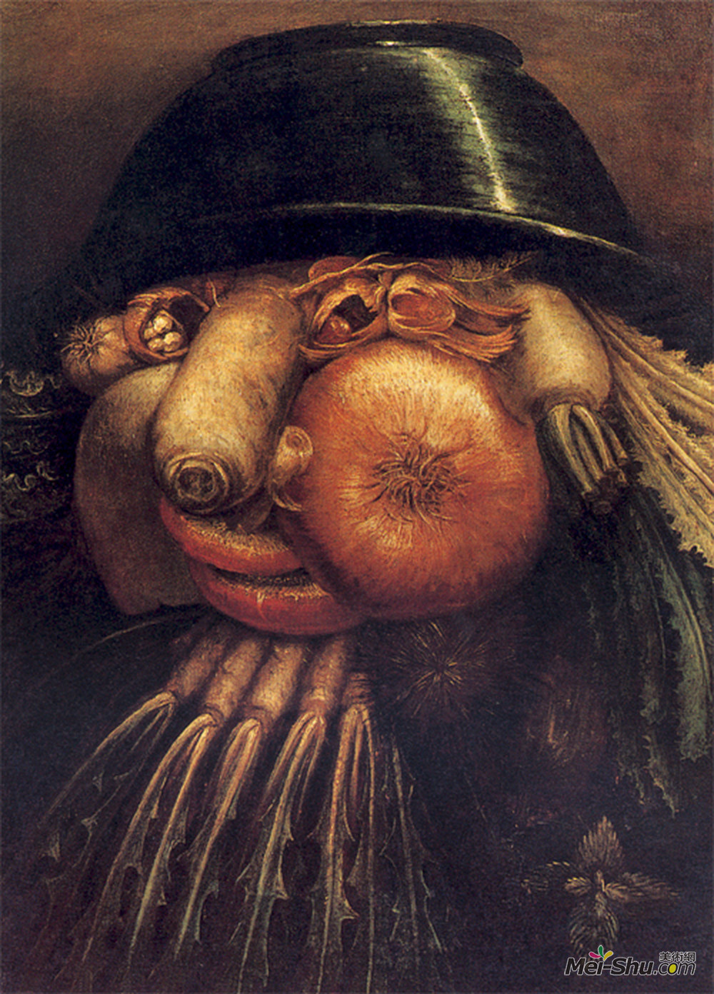 朱塞佩·阿沁波尔多(Giuseppe Arcimboldo)高清作品《加德纳》