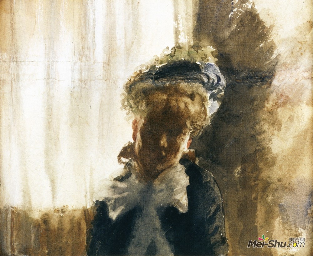 朱塞佩·德·尼蒂斯(Giuseppe de Nittis)高清作品《面对》