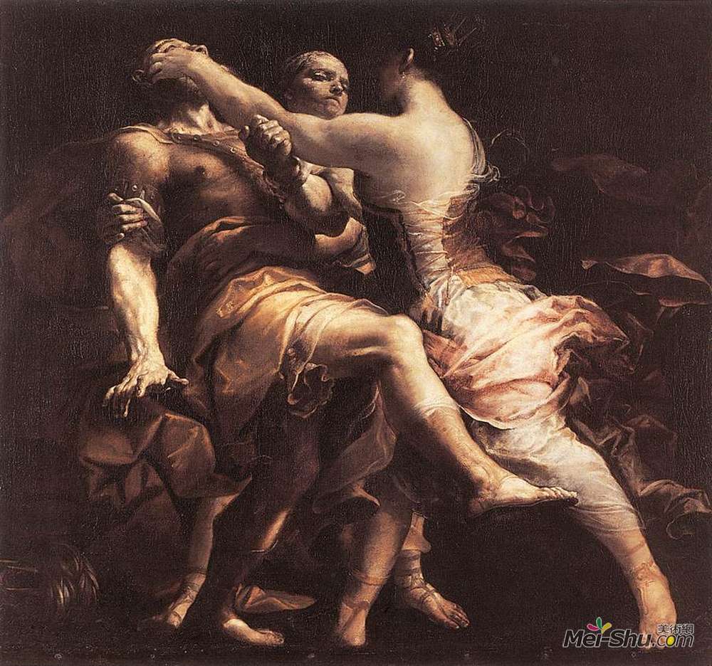 朱塞佩·玛丽亚·克雷斯皮(Giuseppe Maria Crespi)高清作品《Hercuba Blinding Polymnestor》