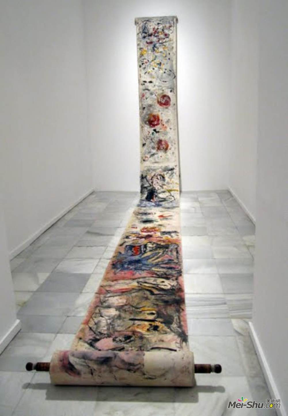 皮诺特.加里奇奥(Giuseppe Pinot-Gallizio)高清作品《卷工业绘画》