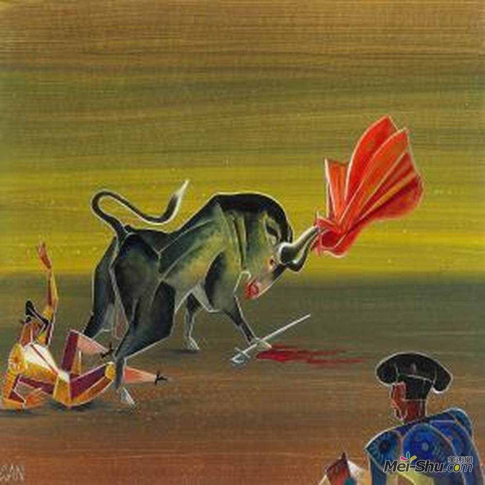 约斯塔阿德里安 - 尼尔森(Gosta Adrian-Nilsson)高清作品《斗牛场》