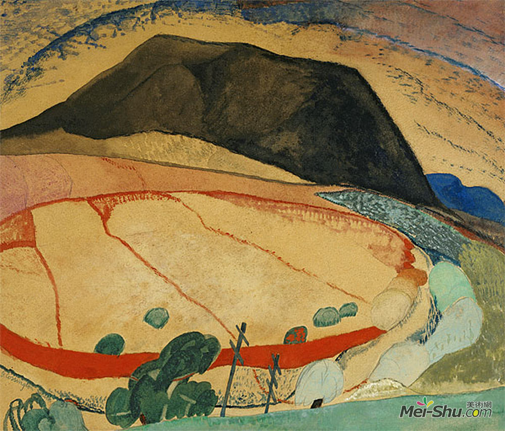 格雷丝·科辛顿·史密斯(Grace Cossington Smith)高清作品《黑山》