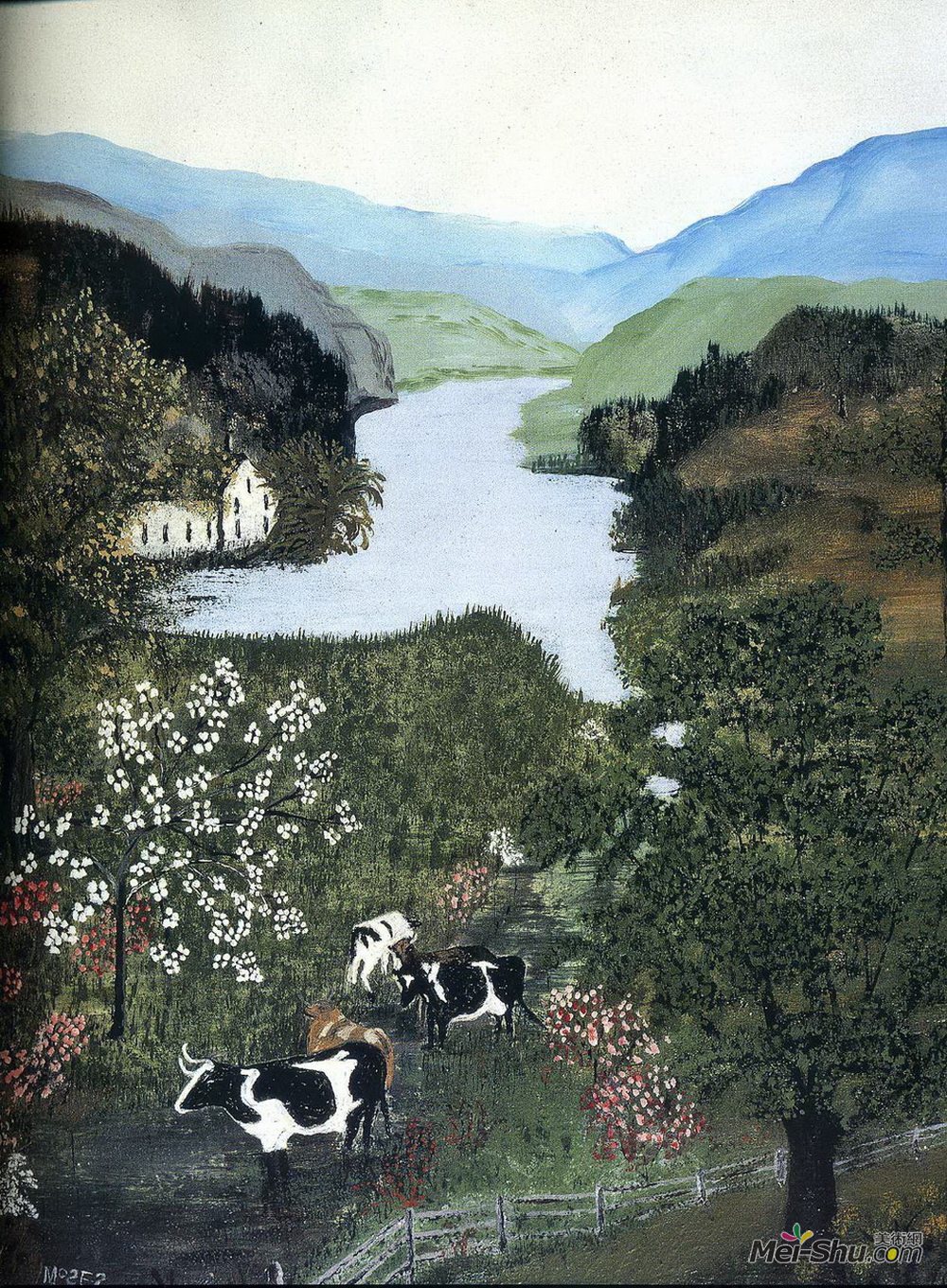 摩西奶奶(Grandma Moses)高清作品《谢南多厄山谷》