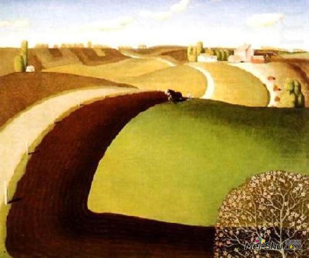 格兰特伍德(Grant Wood)高清作品《春耕》