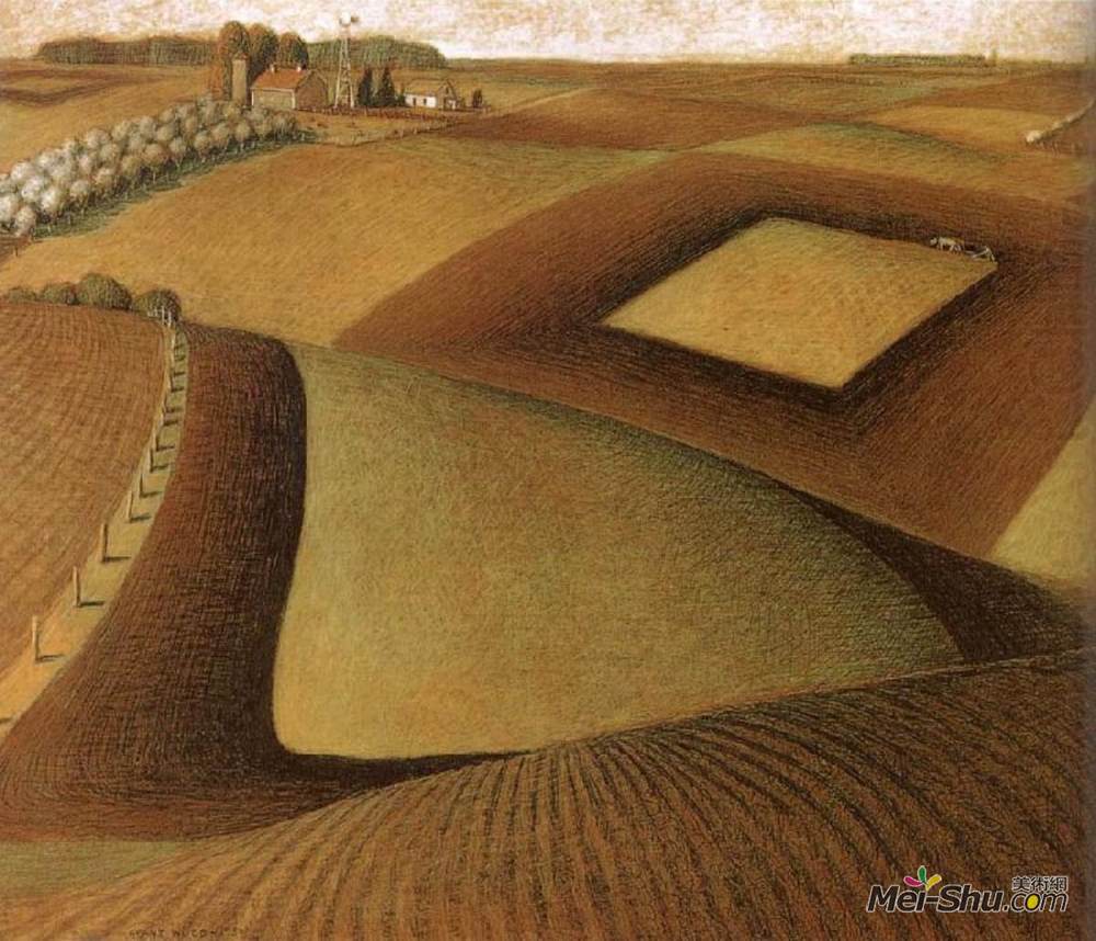 格兰特伍德(Grant Wood)高清作品《破土》