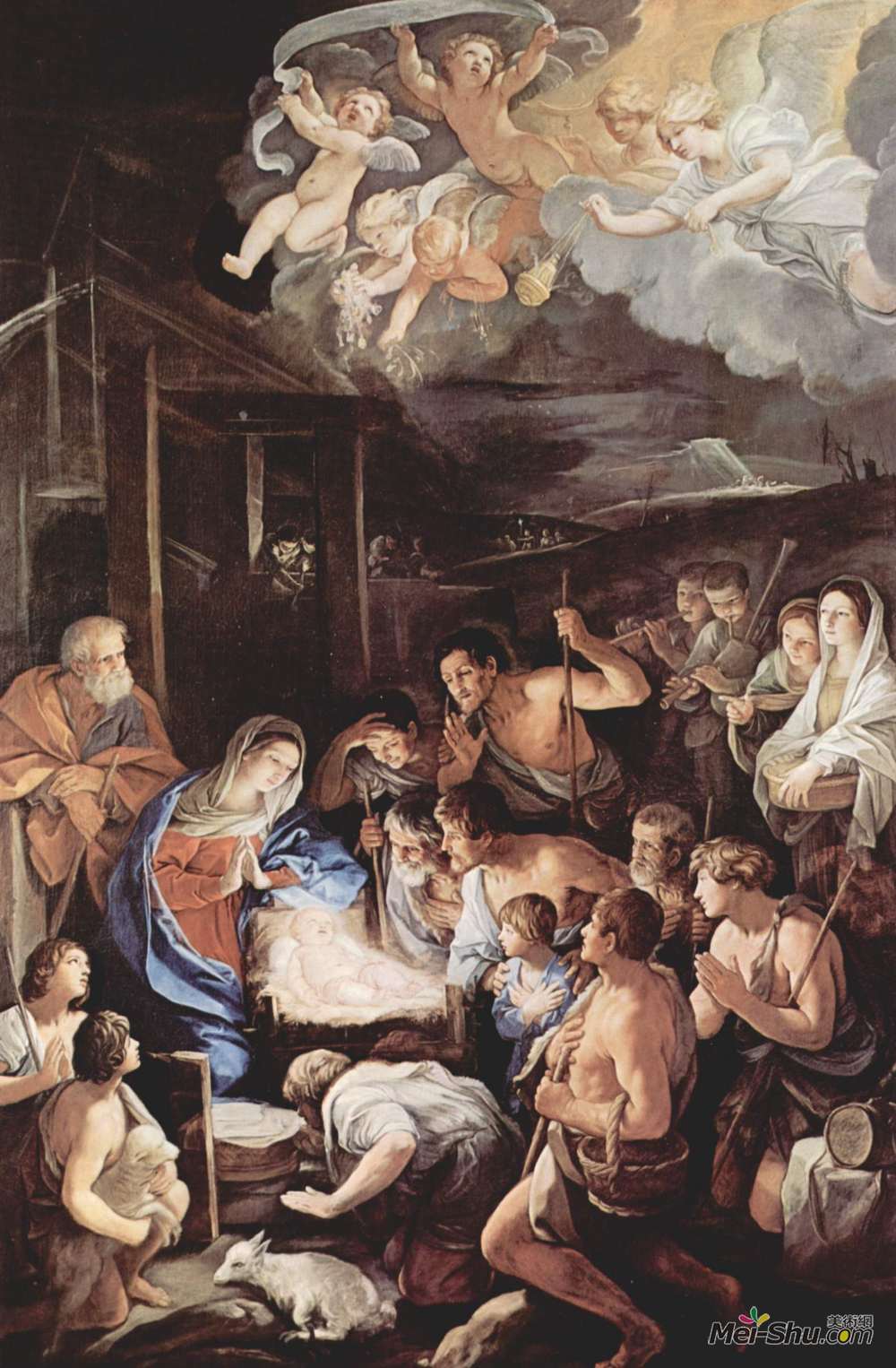 纪多·雷尼(Guido Reni)高清作品《牧羊人的朝拜》
