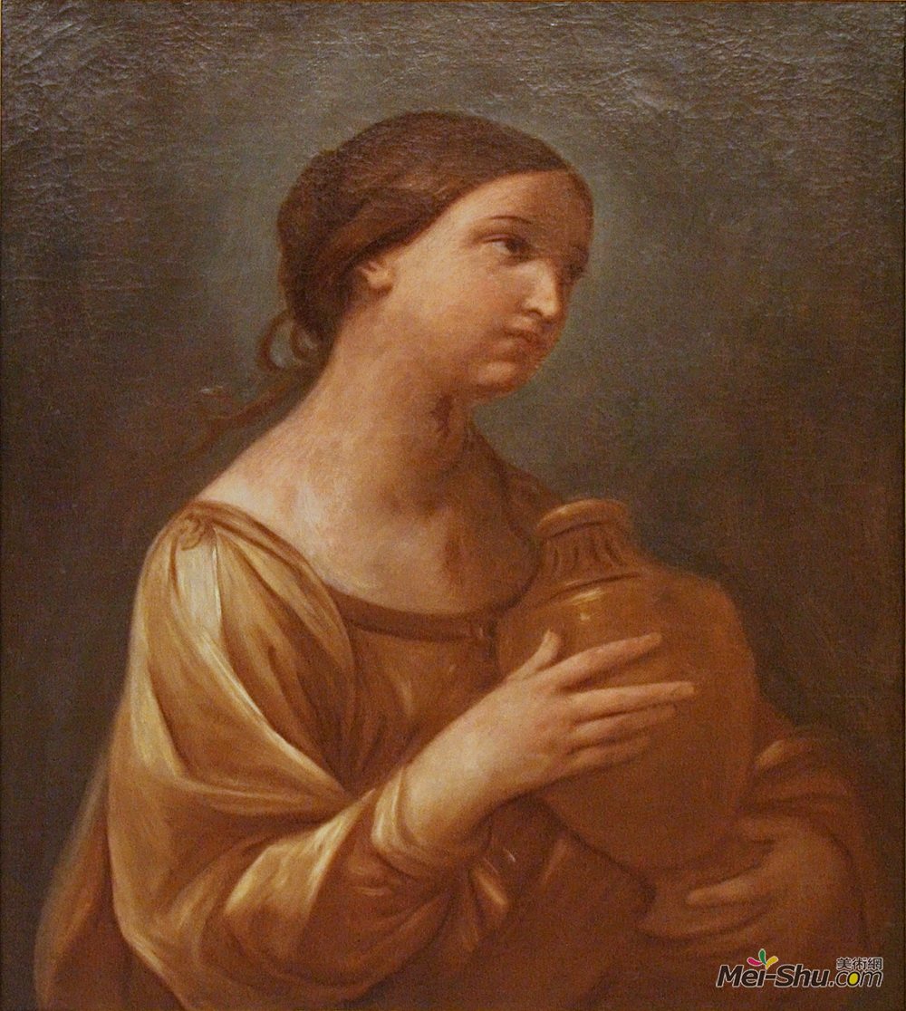 纪多·雷尼(Guido Reni)高清作品《玛格达莱妮与罐装软膏》