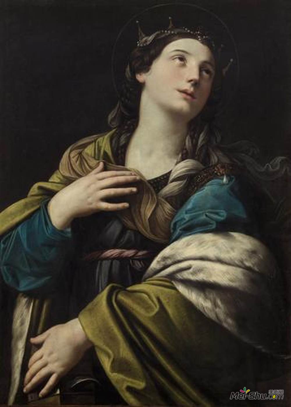 《圣凯瑟琳》纪多·雷尼(guido reni)高清作品欣赏