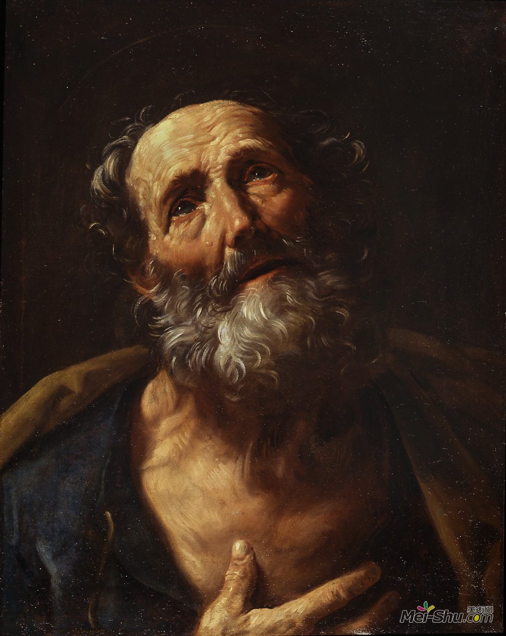 纪多·雷尼(Guido Reni)高清作品《圣彼得忏悔者》