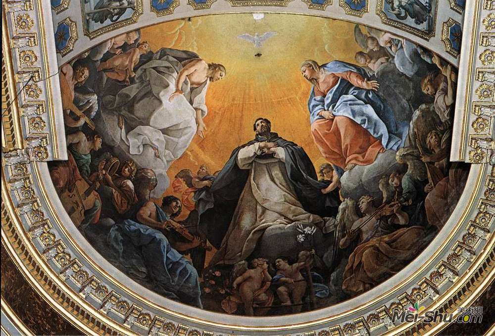 纪多·雷尼(Guido Reni)高清作品《圣多米尼克的荣耀》