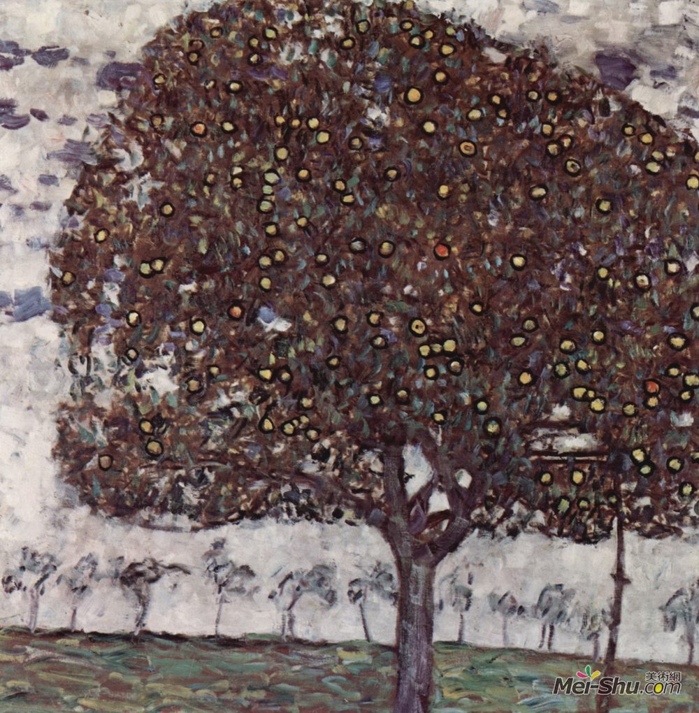 古斯塔夫·克林姆特(Gustav Klimt)高清作品《苹果树II》