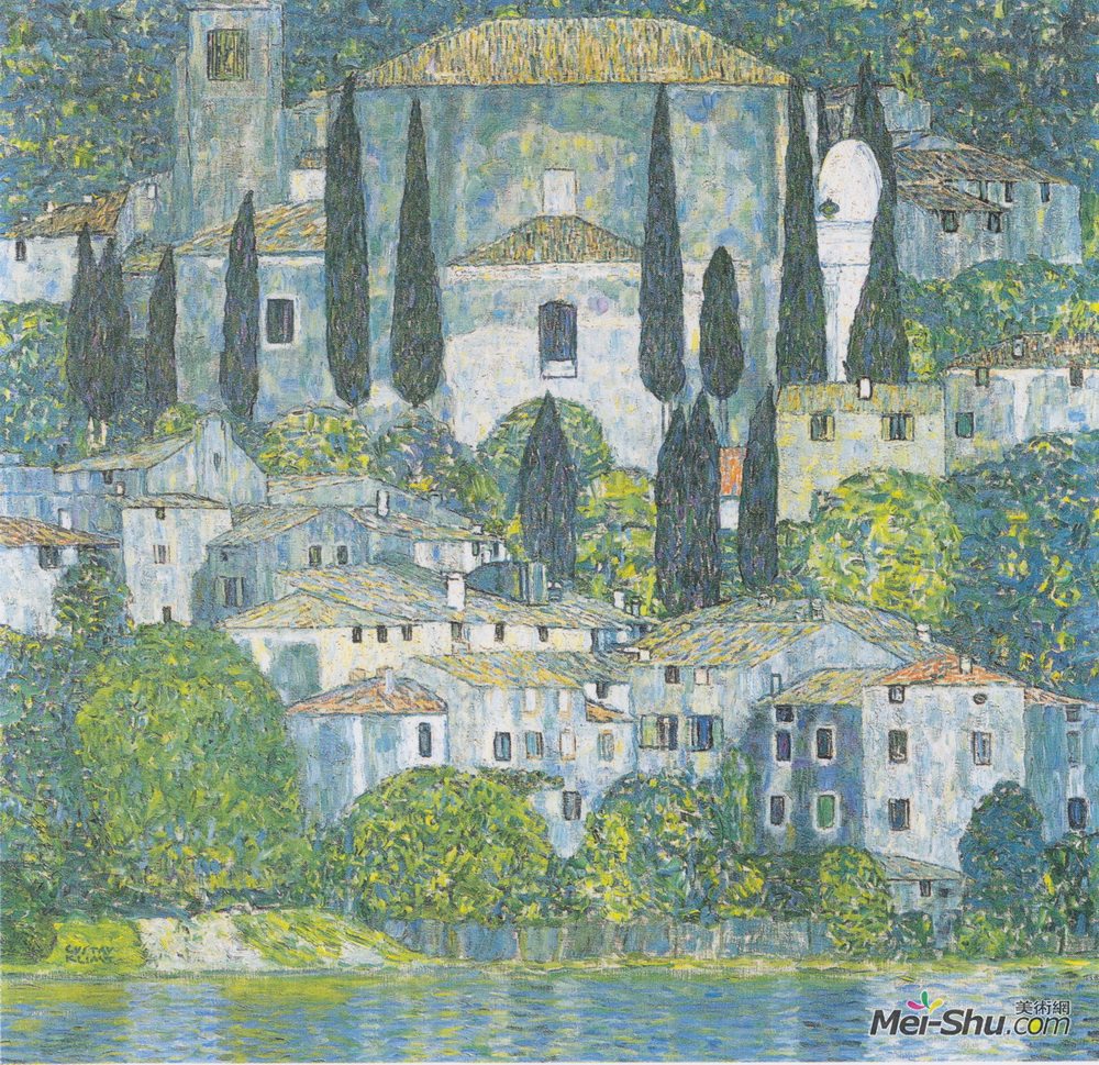 古斯塔夫·克林姆特(Gustav Klimt)高清作品《Chruch in Cassone》