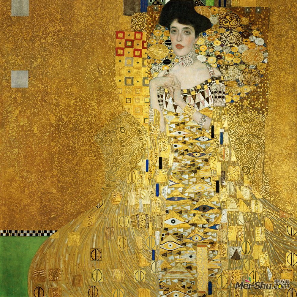 《阿黛尔布洛赫鲍尔的肖像我》古斯塔夫·克林姆特(gustav klimt)高清