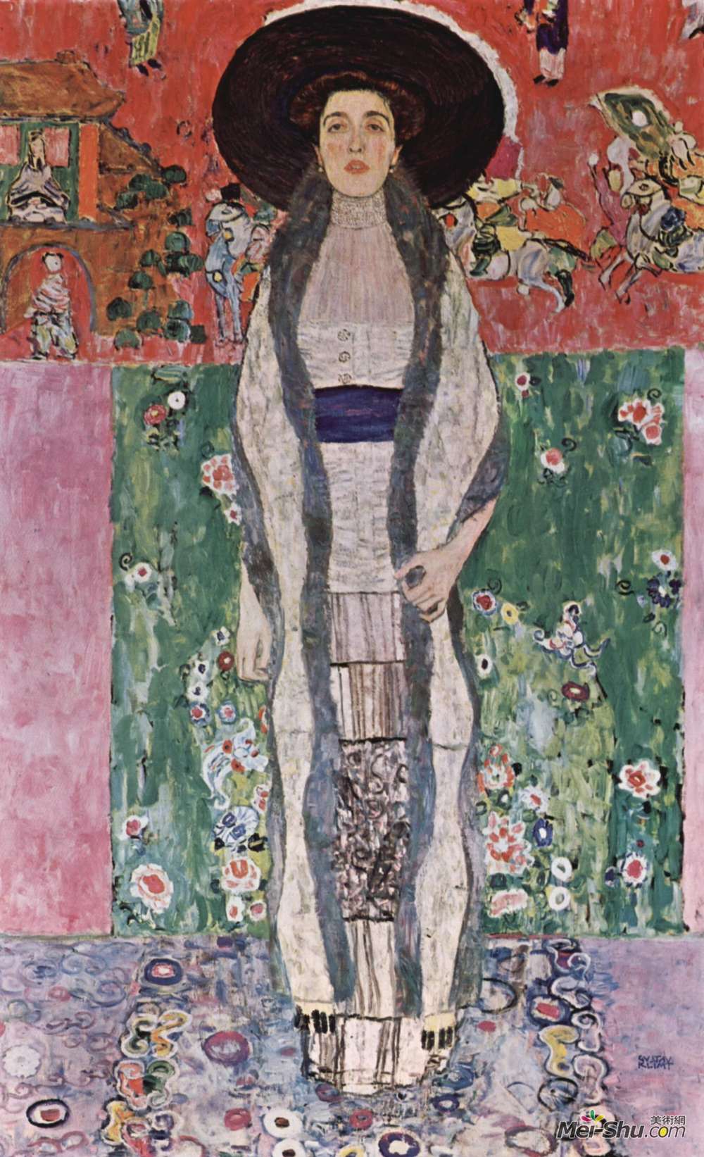 古斯塔夫·克林姆特(Gustav Klimt)高清作品《Portrait of Adele Bloch-Bauer II》