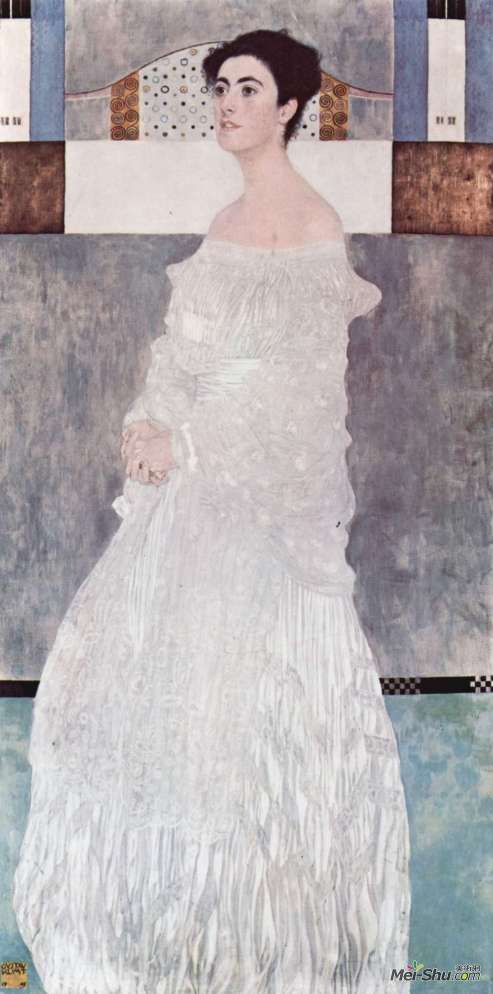 古斯塔夫·克林姆特(Gustav Klimt)高清作品《玛格丽特斯通伯勒 - 维特根斯坦的肖像》