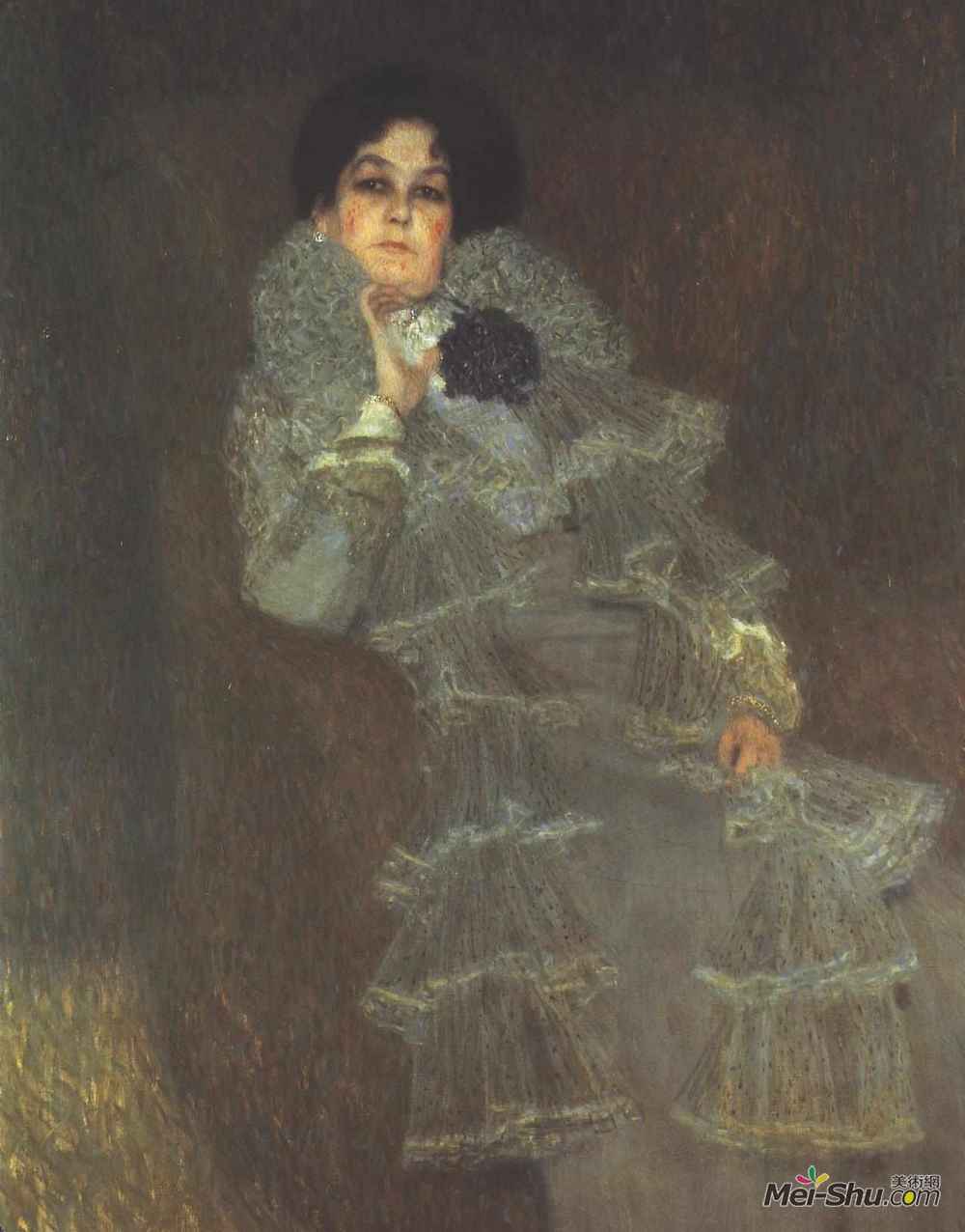 古斯塔夫·克林姆特(Gustav Klimt)高清作品《Portrait of Marie Henneberg》