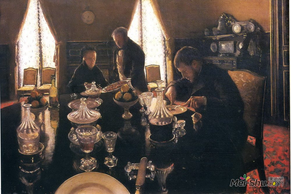 古斯塔夫·卡里伯特(Gustave Caillebotte)高清作品《午餐会》
