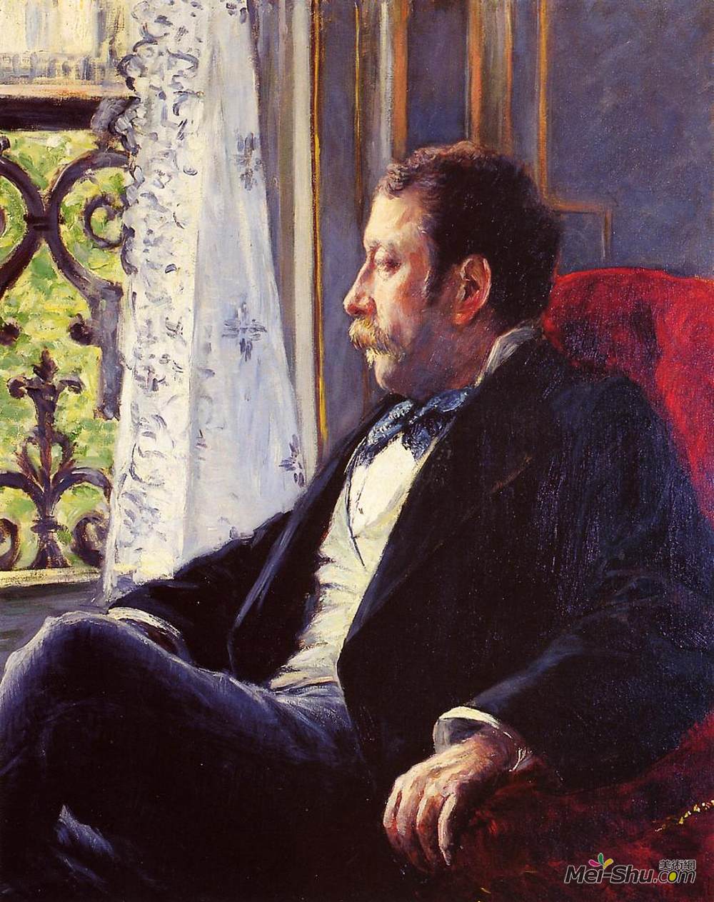古斯塔夫·卡里伯特(Gustave Caillebotte)高清作品《男人肖像》