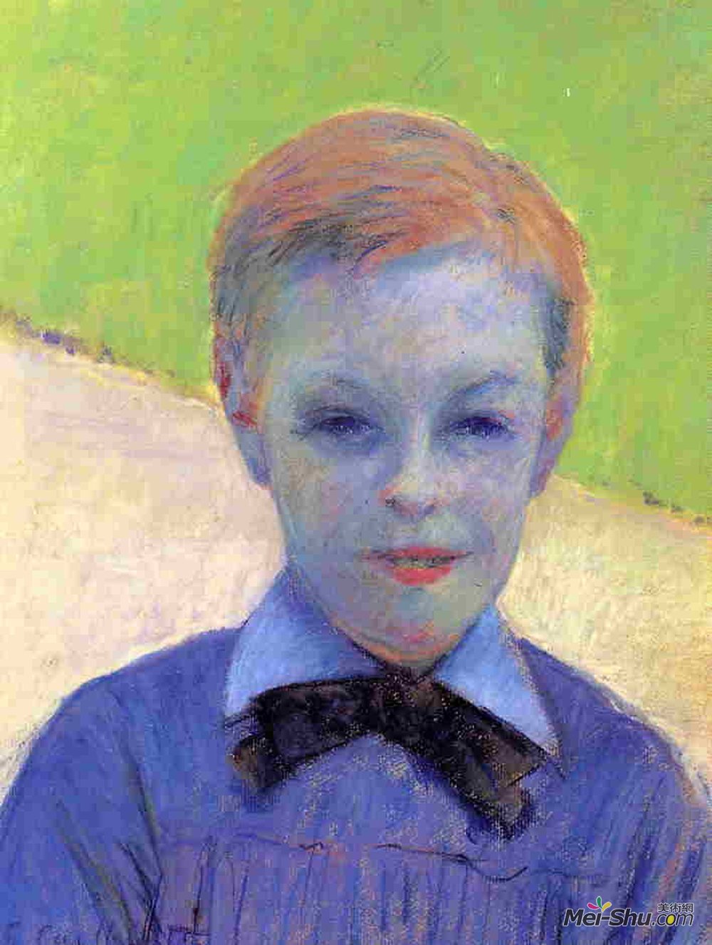 古斯塔夫·卡里伯特(Gustave Caillebotte)高清作品《Portrait of Camille Daurelle》